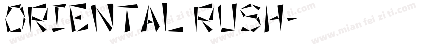 oriental rush字体转换